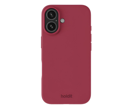 Etui do telefonów Holdit Silicone Case iPhone 16 Red Velvet 16511